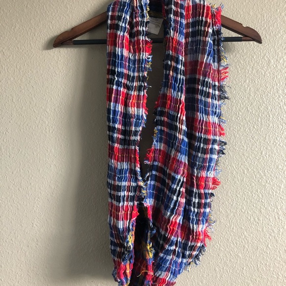 Reversible Plaid Infinity Scarf - Picture 2 of 2